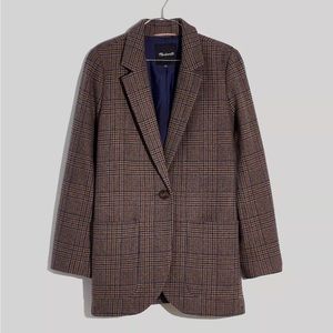 Madewell- Larsen Blazer in Hawsell Plaid